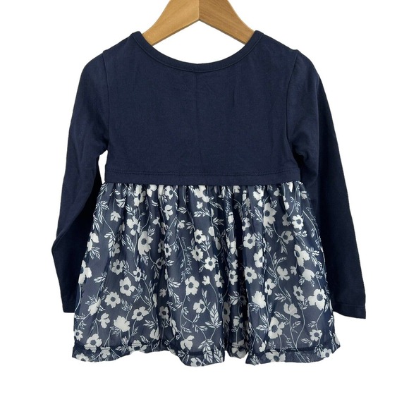 Tommy Hilfiger Jersey and Georgette Floral Tunic 3T New - Picture 2 of 5